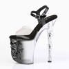 Pleaser - RAPTURE808T1 Sandaal met enkelband - Zwart Product image